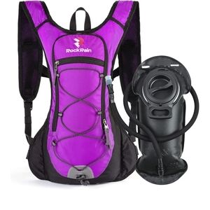 RockRain Purple Hydration Backpack with Water Bladder